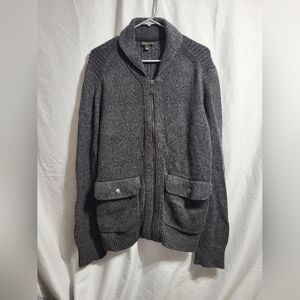 Banana Republic Mens Charcoal Knit Sweater, Size Large